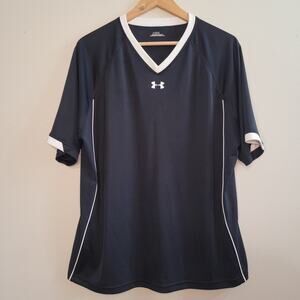 Under Armour Men's Vintage Athletic Lightweight Short Sleeve Black/White Medium